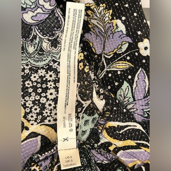 Free People Black and White Spaghetti Strap Mini Sundress - Picture 6 of 9